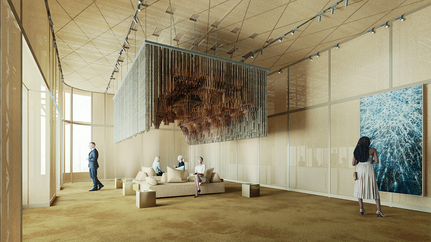 Render, Galleria 2, opere di Stalker, Tappeto volante, 2000 e Alberto Di Fabio, Vita Astrale, 2016