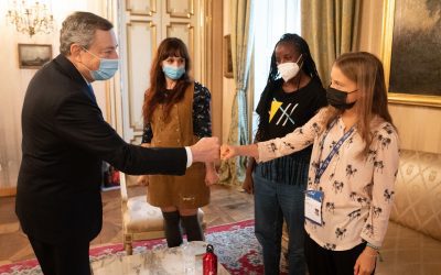 Youth4Climate: Greta Thunberg fa bla bla bla con Draghi.