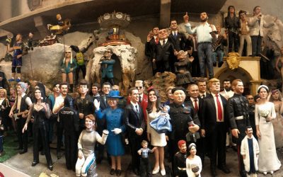 Nelle statuine del presepe napoletano i re magi ora hanno il green pass