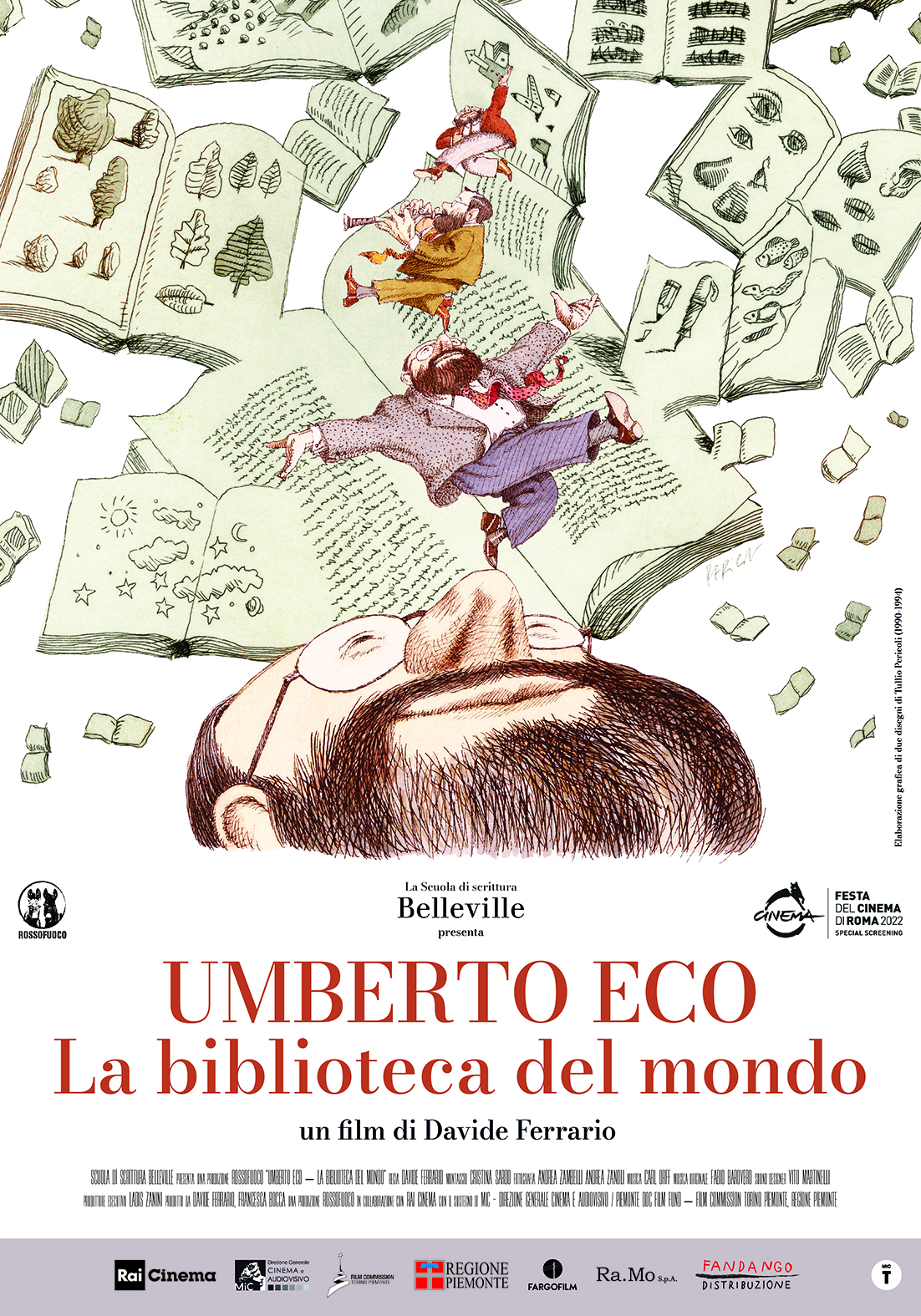 Umberto Eco – La biblioteca del mondo – manifesto Umberto Eco - La biblioteca del mondo - manifesto