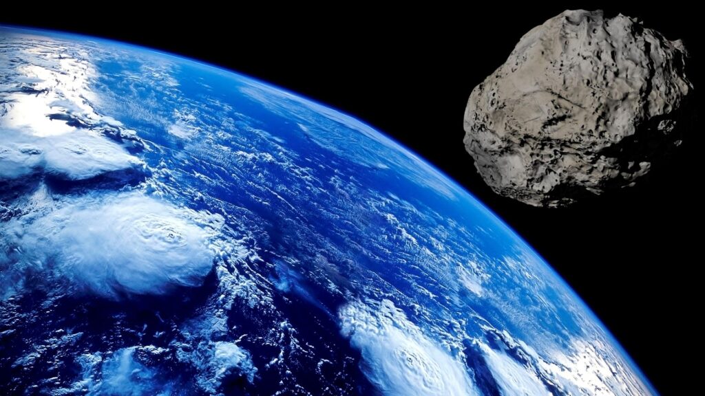 La Terra e un asteroide