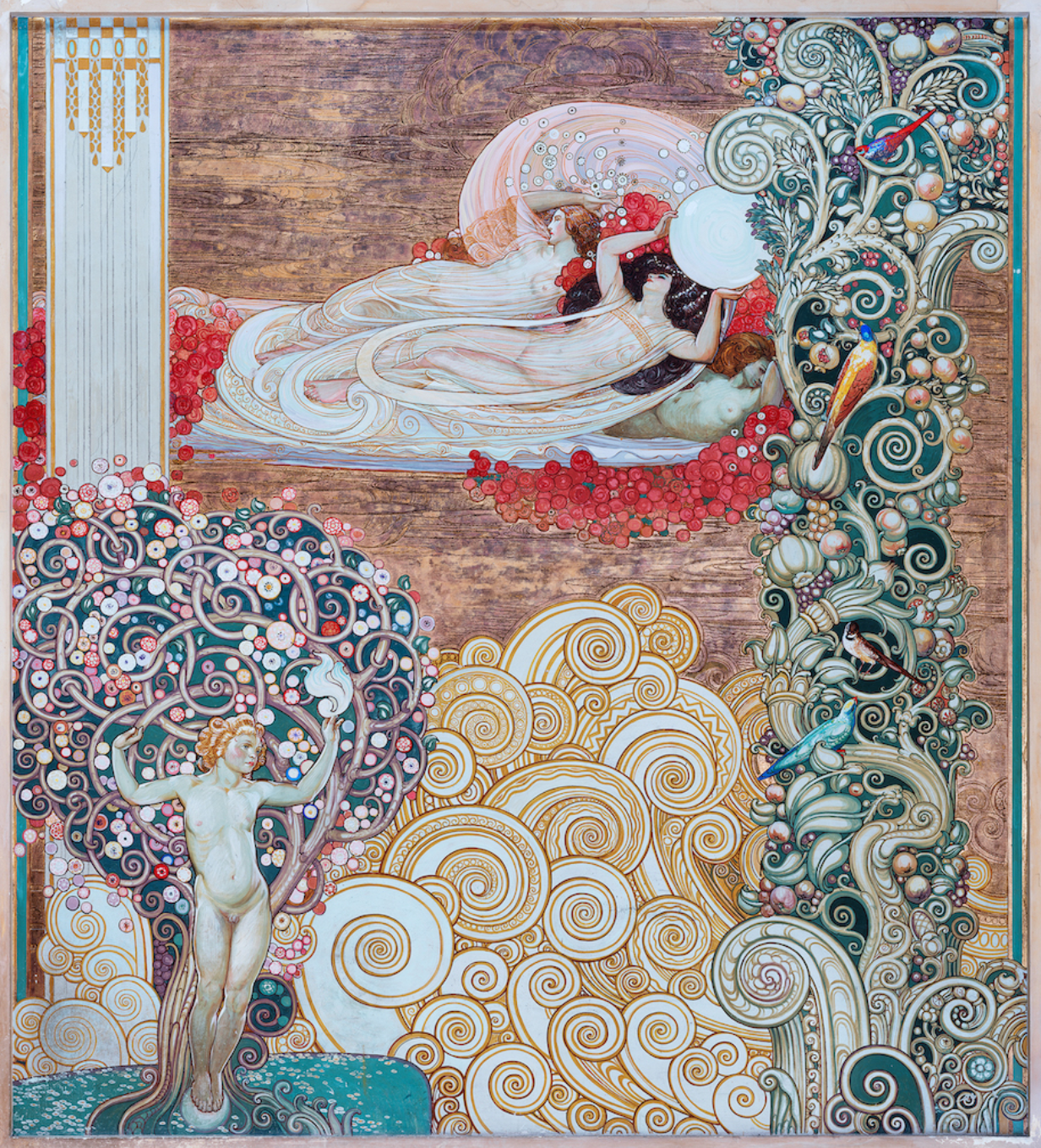 Una decorazione di Chini a Salsomaggiore – ph. Marco Stucchi Una decorazione di Chini a Salsomaggiore - ph. Marco Stucchi