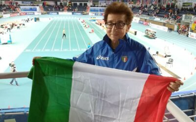 Emma Maria Mazzenga, a novant’anni primatista del mondo nei 200 metri W90 .