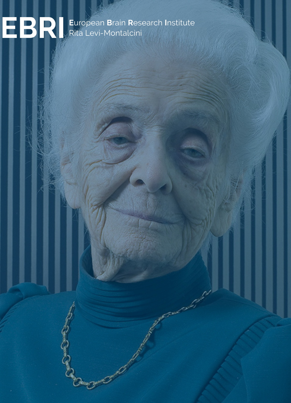 Rita Levi Montalcini in un ritratto sul sito EBRI Rita Levi Montalcini in un ritratto sul sito EBRI