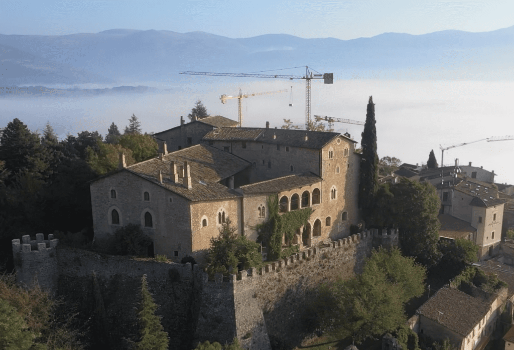 Gagliano Aterno, visto dall'alto - immagine dal documentario